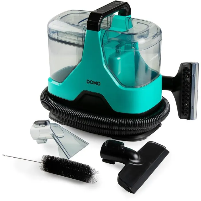 Domo DO250SC Nettoyeur Vapeur Détacheur, 600 W, 15000 Pa, Réservoir 1.3 L, Bleu/Noir, avec Brosse et Accessoires Domo DO250SC Nettoyeur Vapeur Détacheur, 600 W, 15000 Pa, Réservoir 1.3 L, Bleu/Noir, avec Brosse et Accessoires
