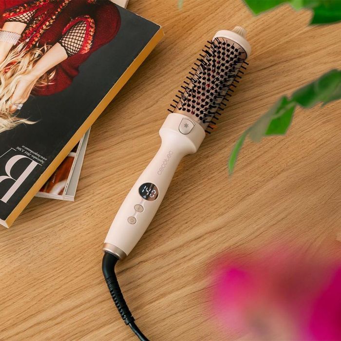 Cecotec Brosse Lissante InstantCare ThermoGlow, 5 Temp., Infrarouge, Ionique, 38mm, Écran 9 Cecotec Brosse Lissante InstantCare ThermoGlow, 5 Temp., Infrarouge, Ionique, 38mm, Écran 9