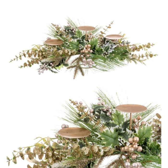 Bougeoirs de Noël Multicouleur Champagne 77 cm 77 X 20 X 20 CM