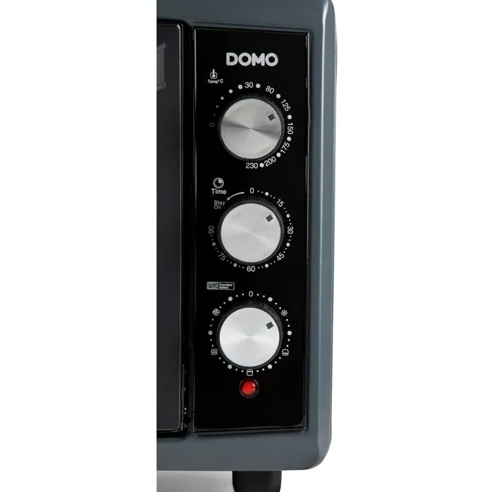 Domo Four électrique multifonction XXL DO808GO 50 L - Noir - 2000 W - 4 fonctions de chaleur - Température 30 à 230°C - Minuterie 90 min Domo Four électrique multifonction XXL DO808GO 50 L - Noir - 2000 W - 4 fonctions de chaleur - Température 30 à 230°C - Minuterie 90 min