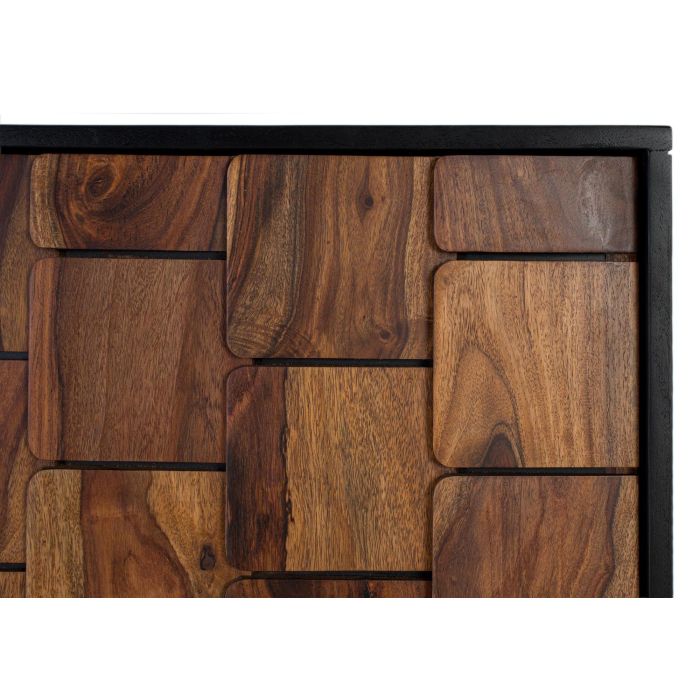 GINER Y COLOMER - Buffet bar en bois massif de manguier et sheesham avec effet 3D et rangements, 108x40x129 cm, couleur wengué - nécessite montage 4 GINER Y COLOMER - Buffet bar en bois massif de manguier et sheesham avec effet 3D et rangements, 108x40x129 cm, couleur wengué - nécessite montage 4