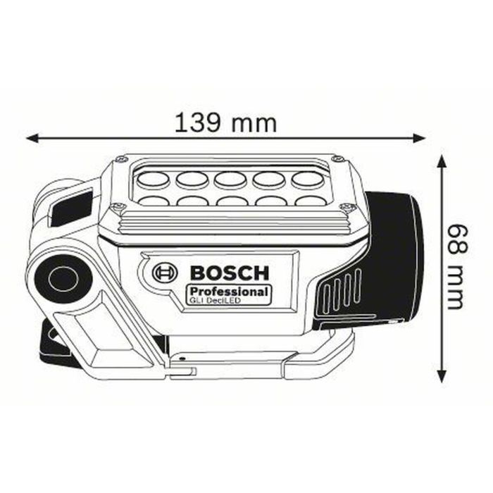 Lampe Torche LED BOSCH GLI DeciLED Professional 12 V 1 Lampe Torche LED BOSCH GLI DeciLED Professional 12 V 1
