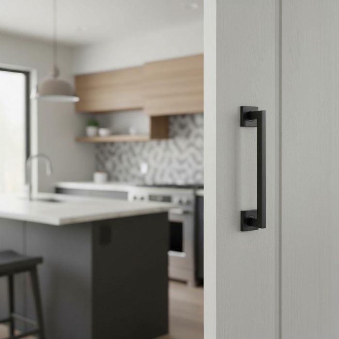 Manillón Aluminio Modelo Rental C200 50X50 Negro Herrajes Alk 1