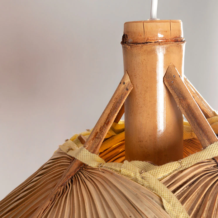 Lampe Suspendue Kayleigh Rotin SKD-P-3000, Douille E27, Câble Réglable 2