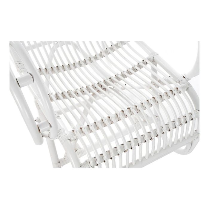 Fauteuil à Bascule DKD Home Decor Blanc 75 x 85 x 85 cm 5 Fauteuil à Bascule DKD Home Decor Blanc 75 x 85 x 85 cm 5