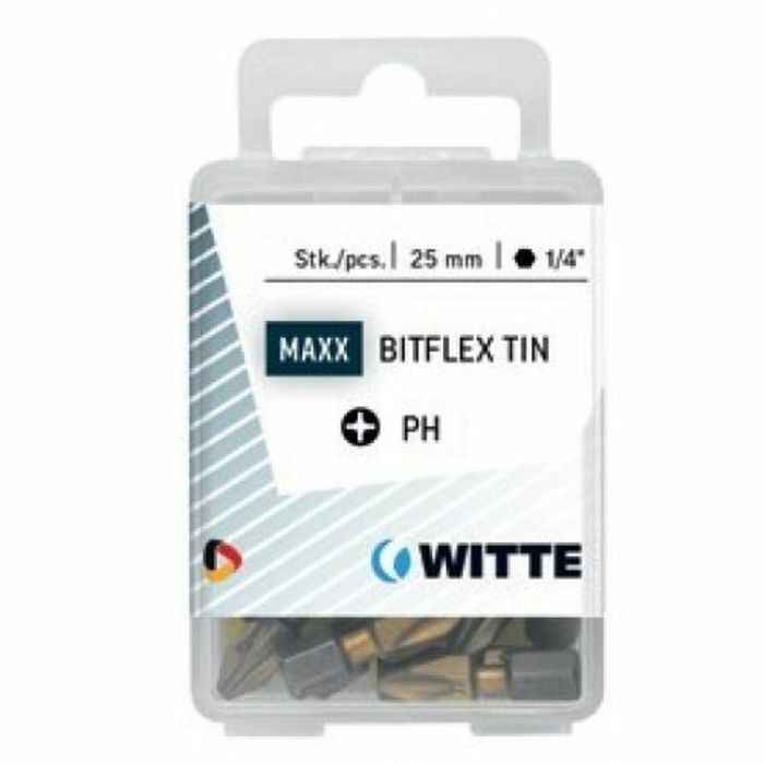 Ensemble de pointes WITTE PH 2 BITFLEX TIN PH2 5 Unités