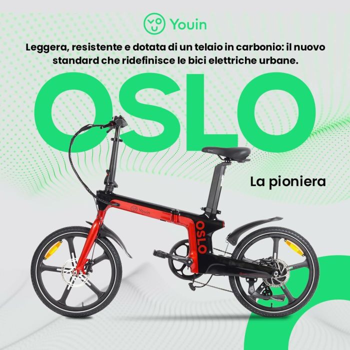 Vélo Électrique Youin BK1900 OSLO Rouge 6