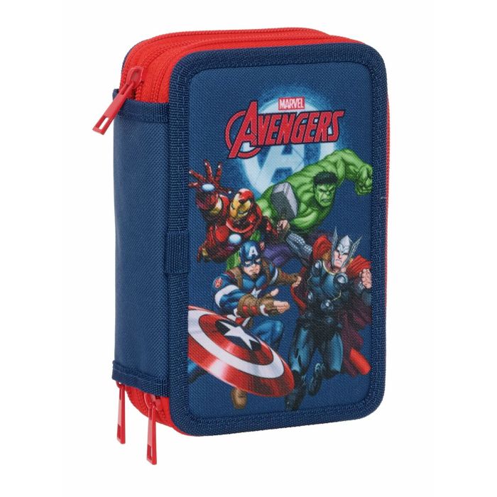 Pochette à crayons triple The Avengers Blue marine 12,5 x 19,5 x 5,5 cm 37 Pièces 8