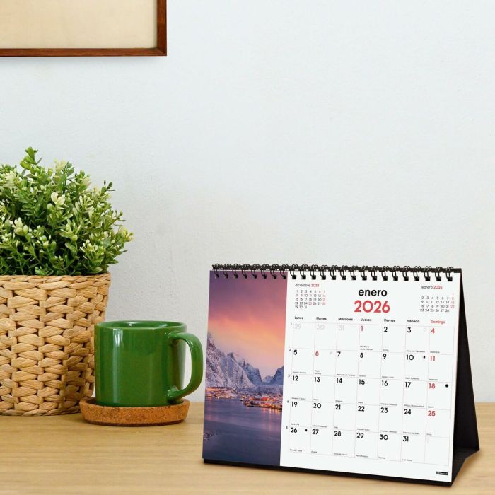 Calendrier de bureau Finocam Multicouleur Papier 21 x 15 cm 2