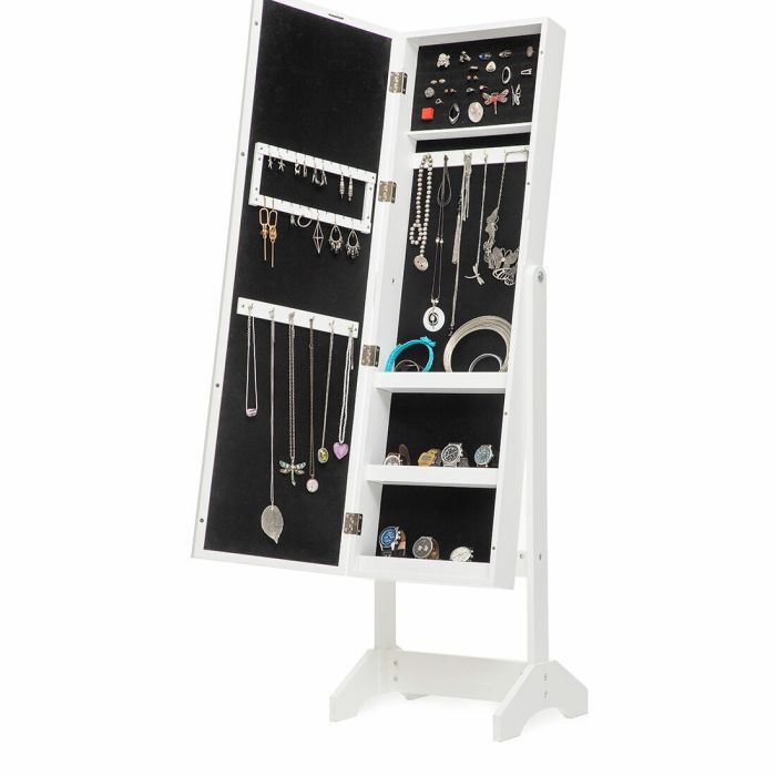 Armoire à Bijoux sur Pied avec Miroir et LED Jewight InnovaGoods 10