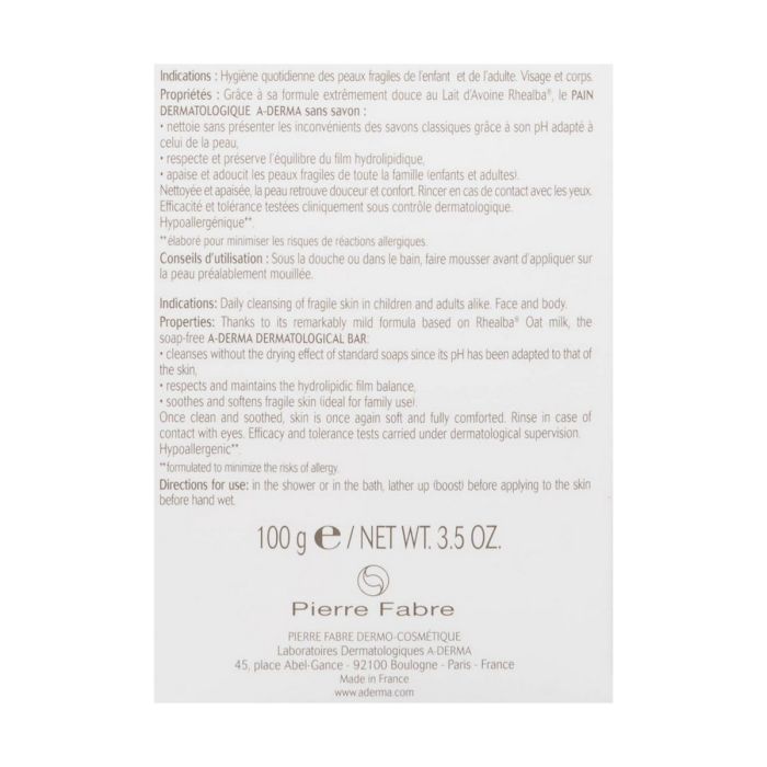 Savon A-Derma Dermopan 100 g 4 Savon A-Derma Dermopan 100 g 4