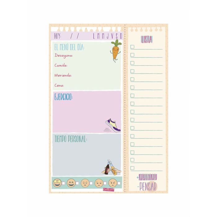 Planificateur quotidien Finocam TALKUAL 14,8 x 21 cm Blanc 5