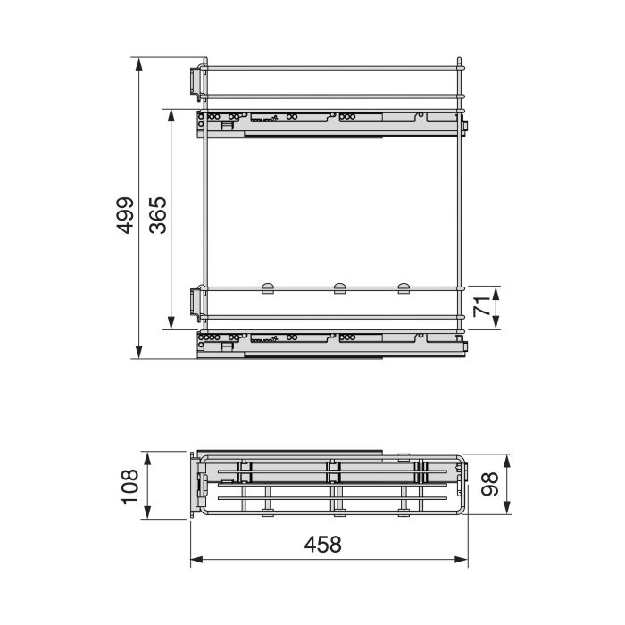 Emuca porte-bouteilles latéral extractible TitaneMax, avec fermeture amortie, module 150mm, acier, gris anthracite 1 Emuca porte-bouteilles latéral extractible TitaneMax, avec fermeture amortie, module 150mm, acier, gris anthracite 1