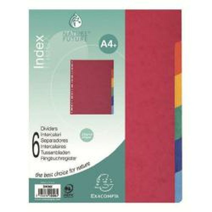 Séparateurs Exacompta 2412E Papier carton (12 Unités)