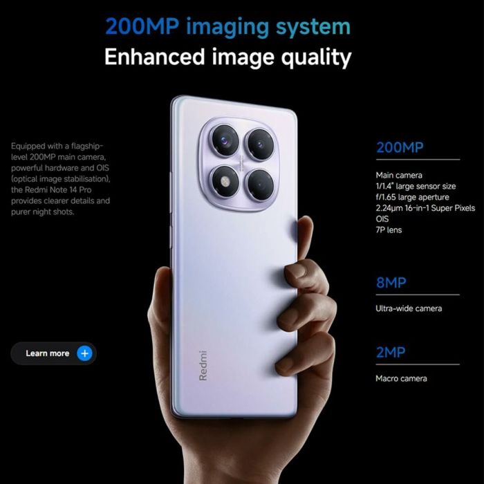 Smartphone Xiaomi NOTE14P 12-512 BK Octa Core 12 GB RAM 512 GB Noir 6,67" 5