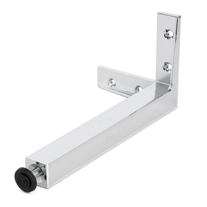 Pata Metálica Zamak Quadro Acabado Cromo Brillo Altura H200 Mafos 2