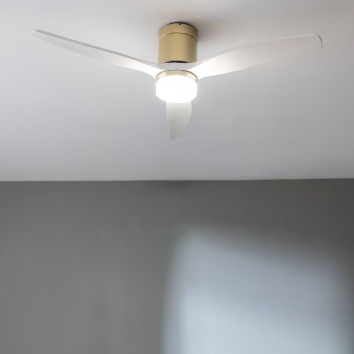 Ventilateur de Plafond avec Lumière Cecotec EnergySilence Aero 5600 Aqua Blanc Marron Doré 18 W 40 W 1 Ventilateur de Plafond avec Lumière Cecotec EnergySilence Aero 5600 Aqua Blanc Marron Doré 18 W 40 W 1