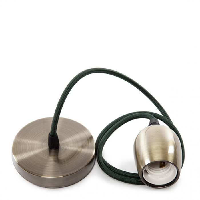Pendentif E27 Câble Textile 1000mm avec Rosace SC-MPL017 0 Pendentif E27 Câble Textile 1000mm avec Rosace SC-MPL017 0