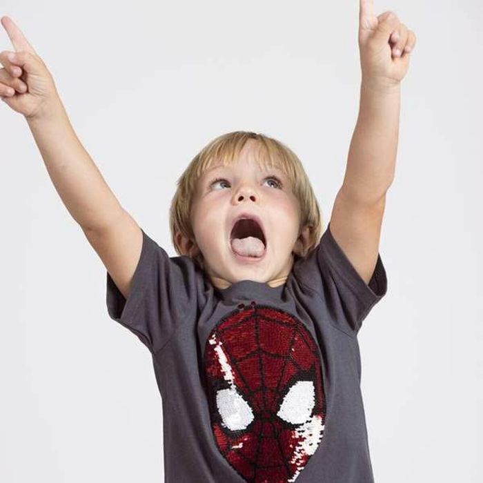T-shirt à manches courtes enfant Spider-Man Gris foncé