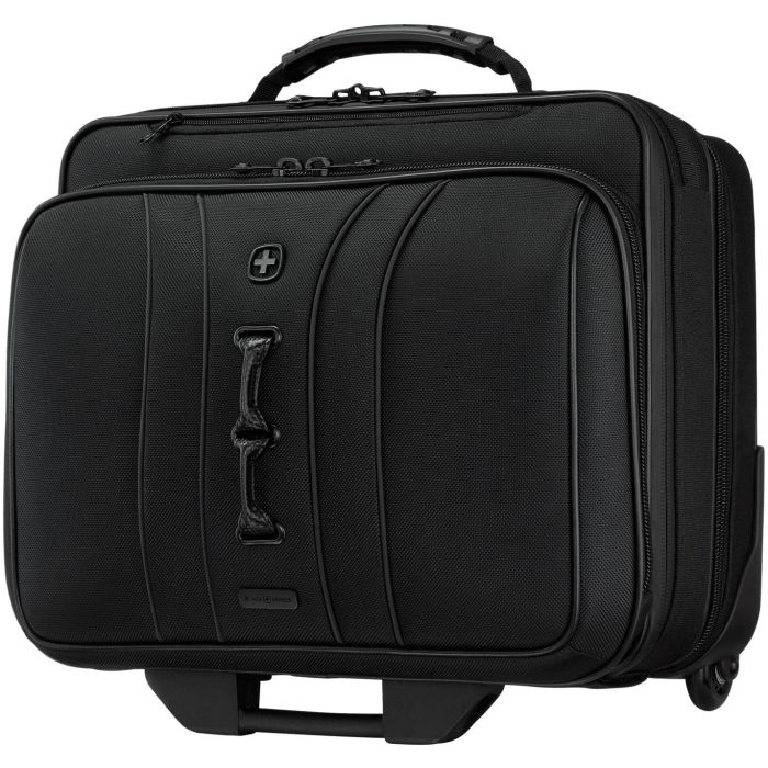 WENGER Legacy Black Series 39,62cm 15,6Zoll Wheeled Laptop Case w Tablet Pocket Black 12 WENGER Legacy Black Series 39,62cm 15,6Zoll Wheeled Laptop Case w Tablet Pocket Black 12