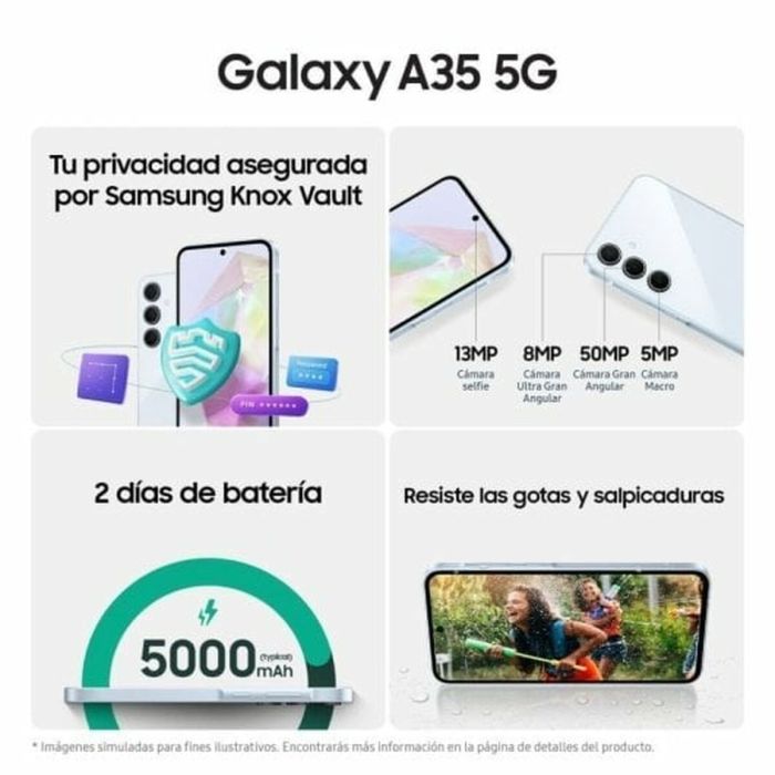 Smartphone Samsung Galaxy A35 6,6" 6 GB RAM 128 GB Lila 4 Smartphone Samsung Galaxy A35 6,6" 6 GB RAM 128 GB Lila 4