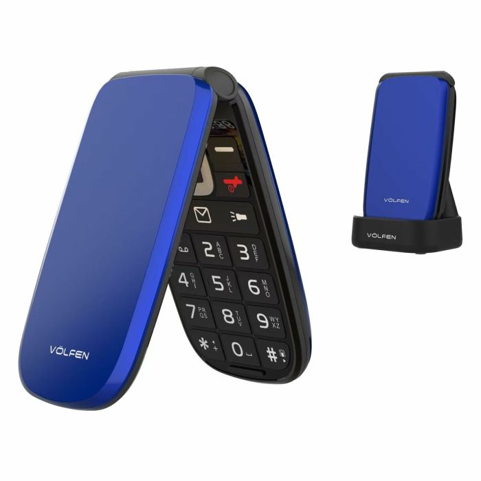 Téléphone portable pour personnes âgées Volfen ASTRO FLIP 48 MB 2,8" Bleu 4G 6