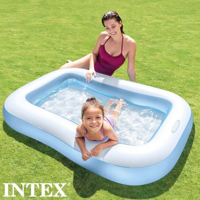 Pataugeoire gonflable pour enfants Intex Rectangulaire Bleu Blanc 90 L 166 x 25 x 100 cm (6 Unités) 3 Pataugeoire gonflable pour enfants Intex Rectangulaire Bleu Blanc 90 L 166 x 25 x 100 cm (6 Unités) 3