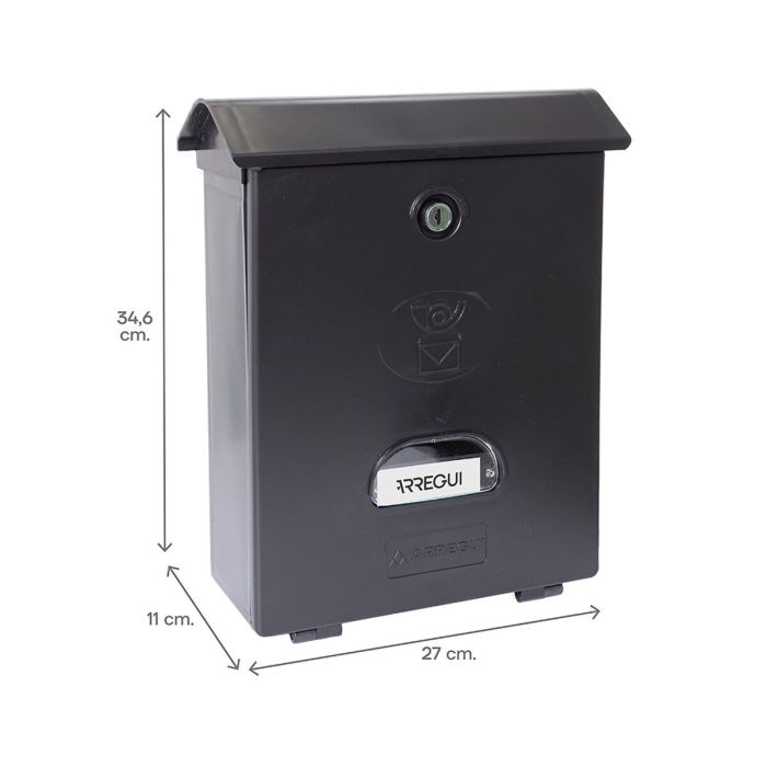 Boîte aux lettres Arregui Noir polystyrène Classic 27 X 11 X 34,6 cm 1 Boîte aux lettres Arregui Noir polystyrène Classic 27 X 11 X 34,6 cm 1
