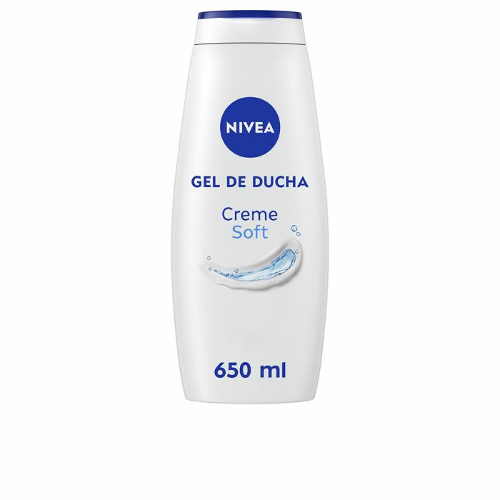 Nivea Crème Douche Crème Soft Gel 650 ml Hydratation Douceur Pour la Peau Enrichie en Vitamines C et E