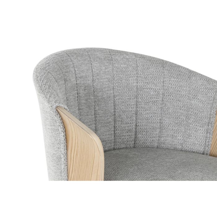 Tabouret Home ESPRIT Gris Bois 58 x 56 x 86 cm 2