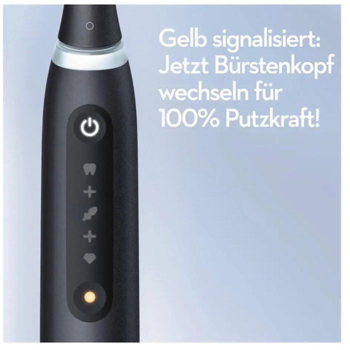 Oral-B Brosse à dents électrique iO5 Noir - 415107 - Technologie IA et 6 modes de brossage avec chargeur et étui