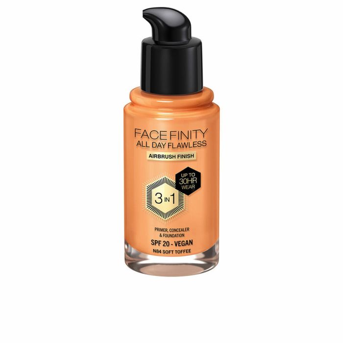 Max Factor FACEFINITY ALL DAY FLAWLESS 3 IN 1 Fond de Teint #N84-Soft Toffee 30 ml