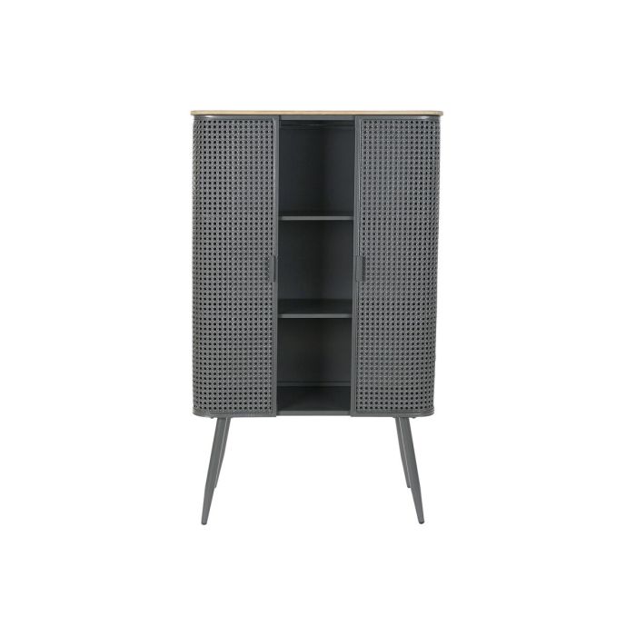 Étagère DKD Home Decor Naturel Gris Métal Bois 2 Etagères (79 x 39 x 133 cm) 4