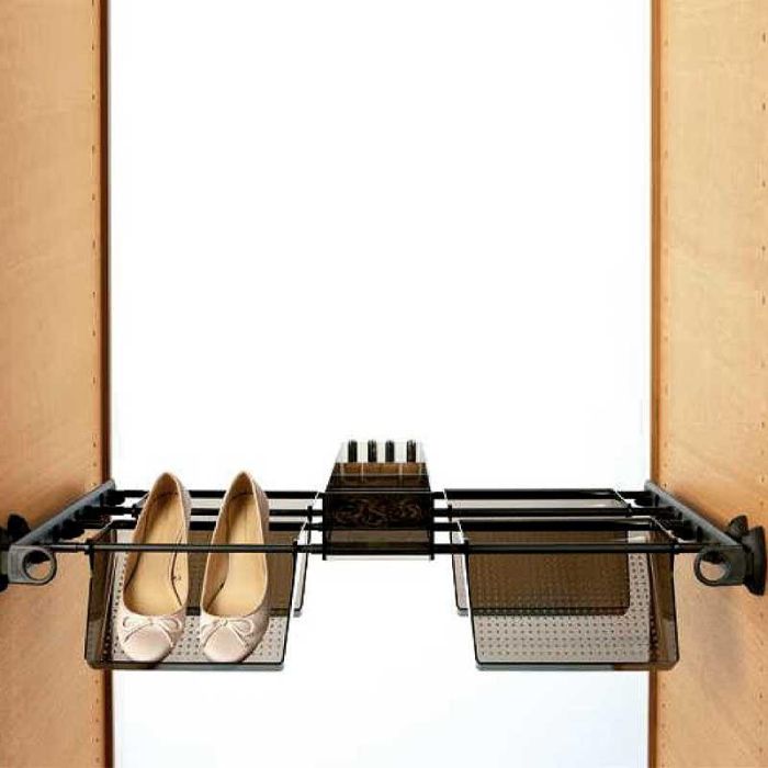 Pantalonero/Bandejero. Elegir Acabado. Color Blanco-Niquel Servetto 1