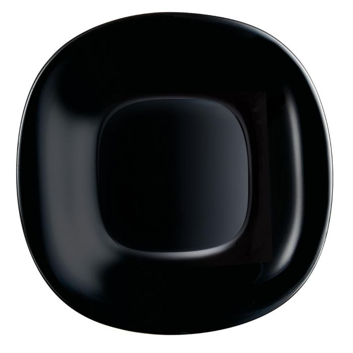 Plato Postre Vidrio Carine Negro Luminarc 19 cm 0 Plato Postre Vidrio Carine Negro Luminarc 19 cm 0