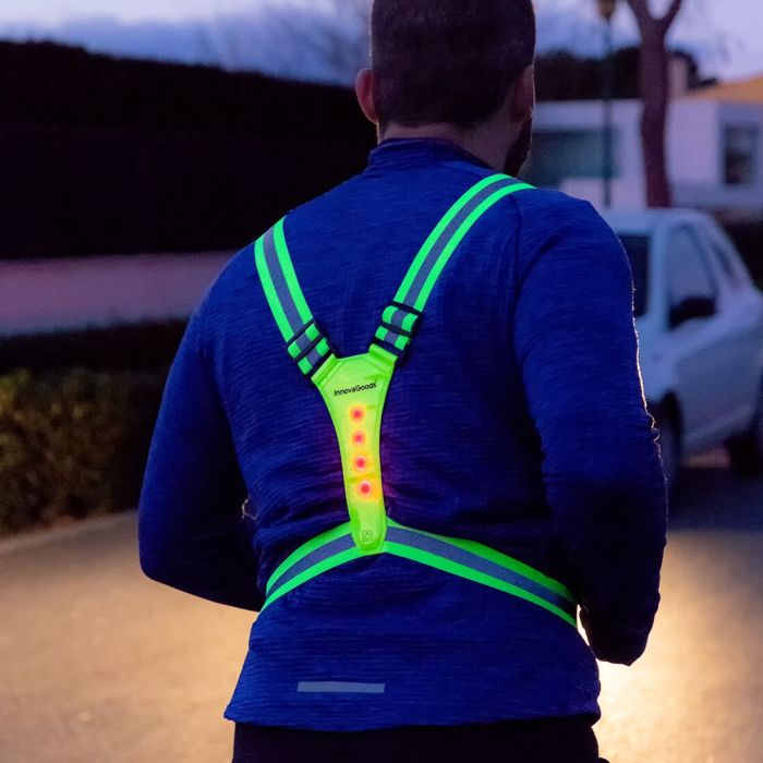 Harnais de Sport avec Lumières LED Lurunned InnovaGoods 0 Harnais de Sport avec Lumières LED Lurunned InnovaGoods 0