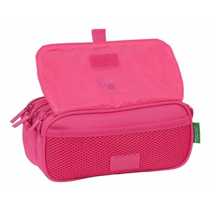 Trousse Fourre-Tout Triple Benetton Raspberry 21,5 x 10 x 8 cm Fuchsia 1 Trousse Fourre-Tout Triple Benetton Raspberry 21,5 x 10 x 8 cm Fuchsia 1