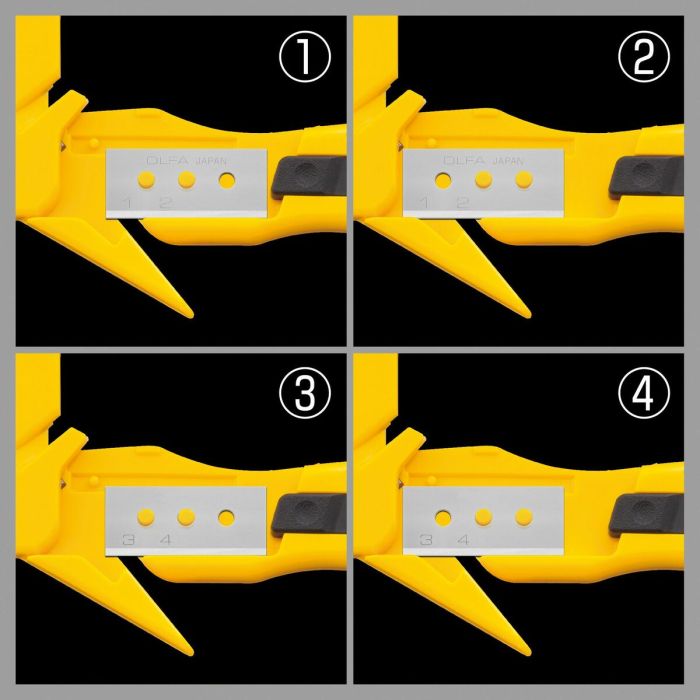 Cutter Olfa 17,8 X 0,4 MM Jaune De Sécurité 1