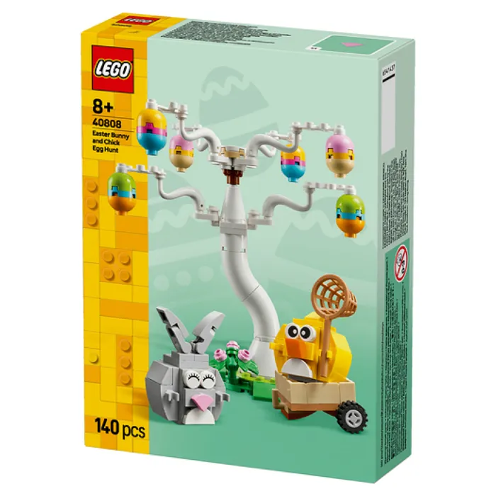 Lego 40808 Set Lapin de Pâques et Chasse aux Œufs avec 2 Animaux en Briques de Construction - Jouet Printemps Multicolore pour Enfants