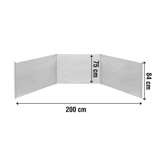 pare-vent de plage Aktive 200 x 75 x 84 cm Bleu 1