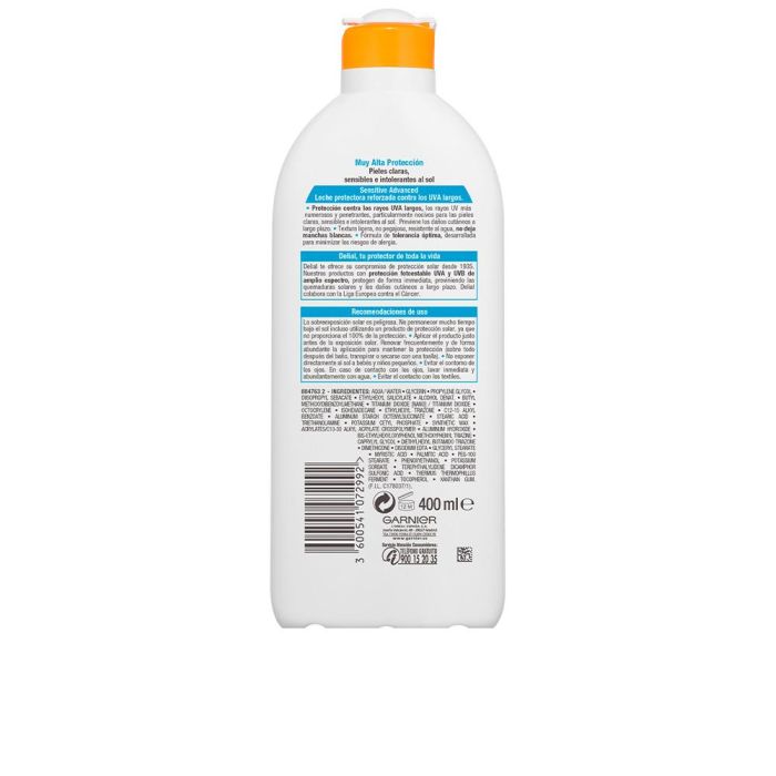 Garnier Sensible Avancé Lait Spf50+ 400 mL 1