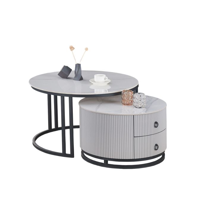 Table Basse Home ESPRIT 80 x 80 x 45 cm 1