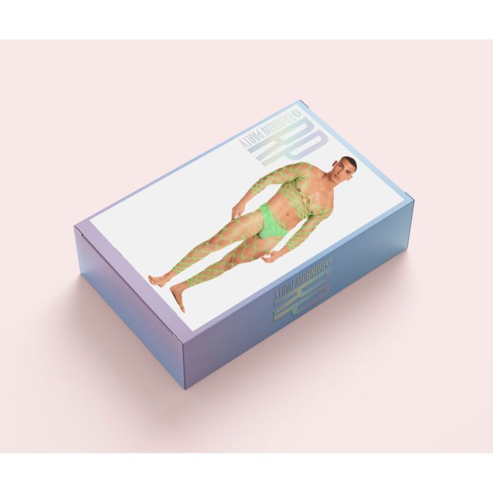 Ensemble de Lingerie Rainbow Party Vert (L/XL) 1 Ensemble de Lingerie Rainbow Party Vert (L/XL) 1