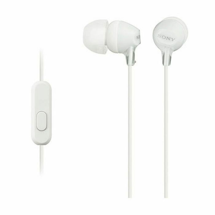 Casques avec Microphone Sony MDR-EX155AP in-ear Blanc