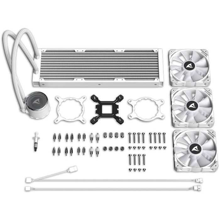 K Sharkoon S90 RGB White AIO 360mm White 6