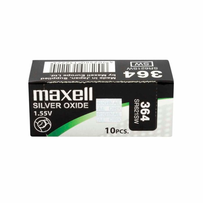 Pile bouton Maxell SR621SW 364 1,55 V Piles Bouton 2 Pile bouton Maxell SR621SW 364 1,55 V Piles Bouton 2