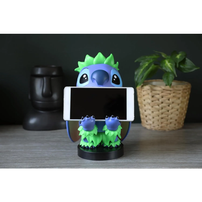 Cable Guys Stitch Hula - Exquisite Gaming - Figurine Disney support pour smartphone, manette et écouteurs (micro-USB inclus) - 20 cm