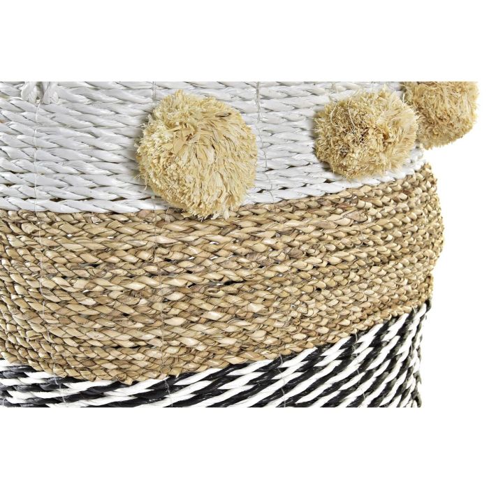 Set de basket DKD Home Decor Blanc Noir Beige Herbier marin 34 x 33 x 26 cm 2 Pièces 2 Set de basket DKD Home Decor Blanc Noir Beige Herbier marin 34 x 33 x 26 cm 2 Pièces 2