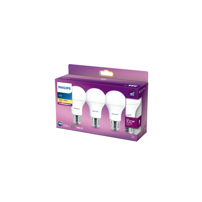 Philips Ampoule LED E27 A60 13W 1521Lm 2700K Blanc Chaud PH-929001234535 0 Philips Ampoule LED E27 A60 13W 1521Lm 2700K Blanc Chaud PH-929001234535 0