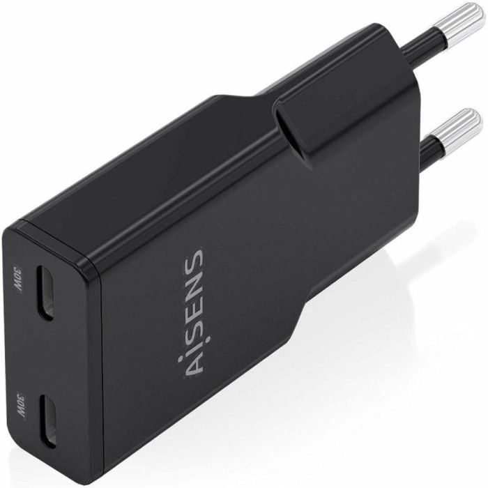 Chargeur mural Aisens ASCH-30W2P049-BK Noir 30 W 2